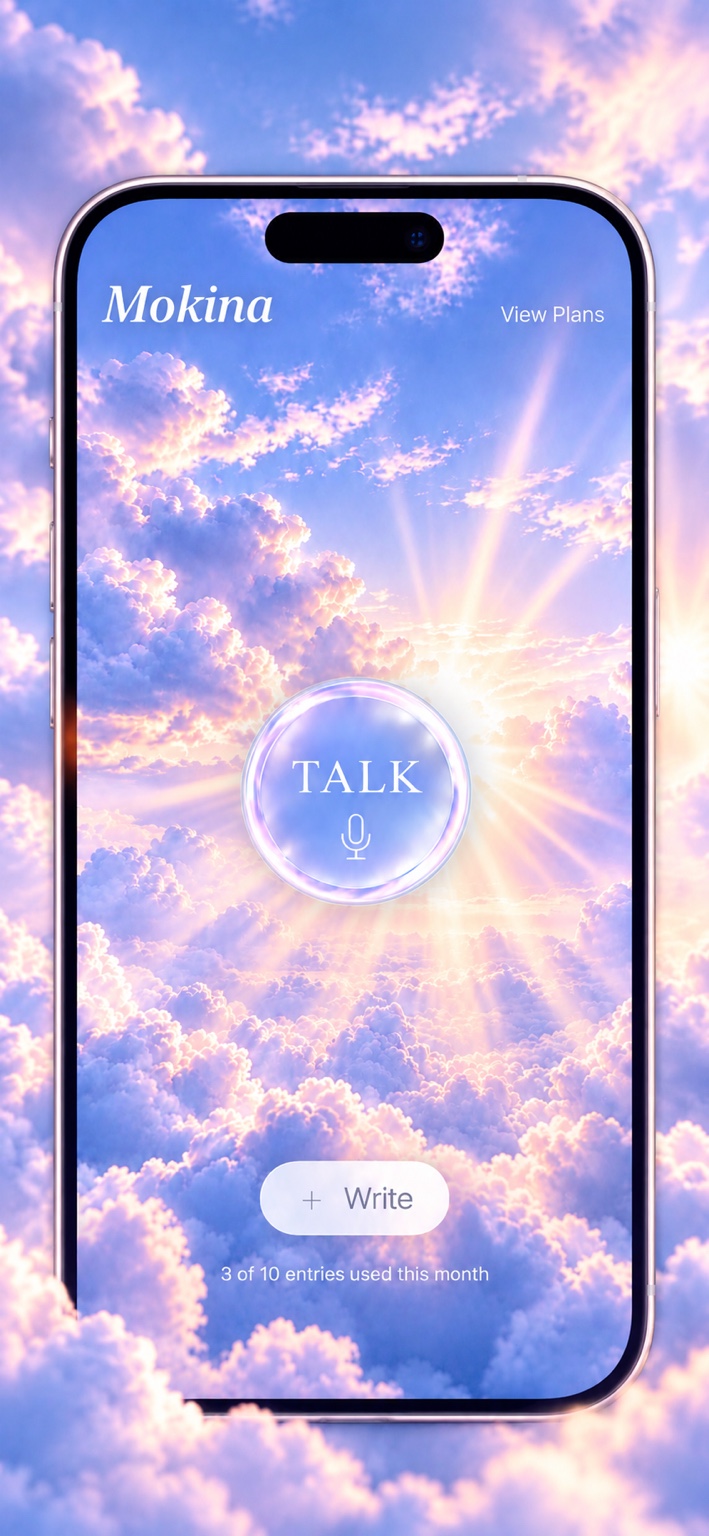 Mokina Talk iPhone app home screen